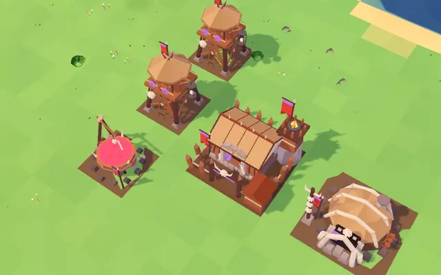 Orc base: Fortress, Blood Cauldron, Lair and Watchtowers